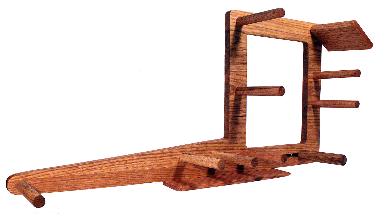 30 Inch Inkle Loom and Weaving Shuttle Handcrafted from Red Oak
