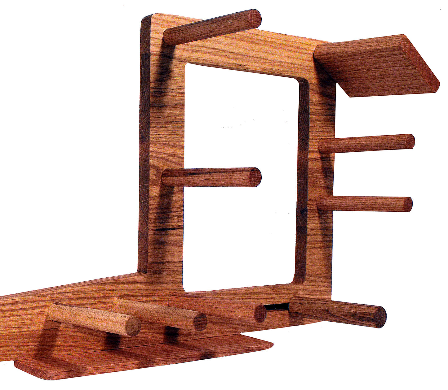 30 Inch Inkle Loom and Weaving Shuttle Handcrafted from Red Oak