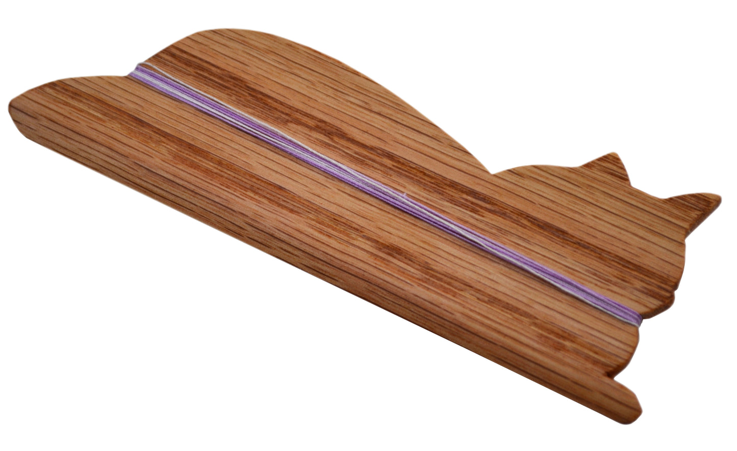 Cat Belt Weaving Shuttle, Red Oak - 20pcs Wholesale