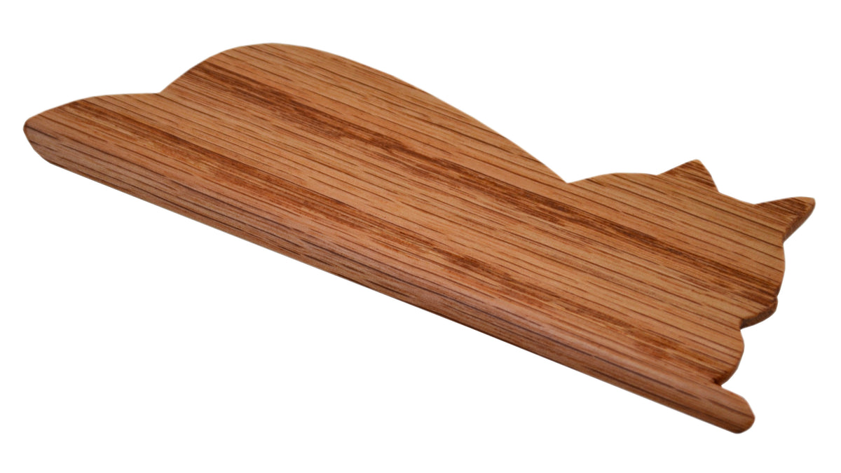 15 Inch Inkle Loom and Cat Weaving Shuttle Handcrafted from Maple and Red Oak