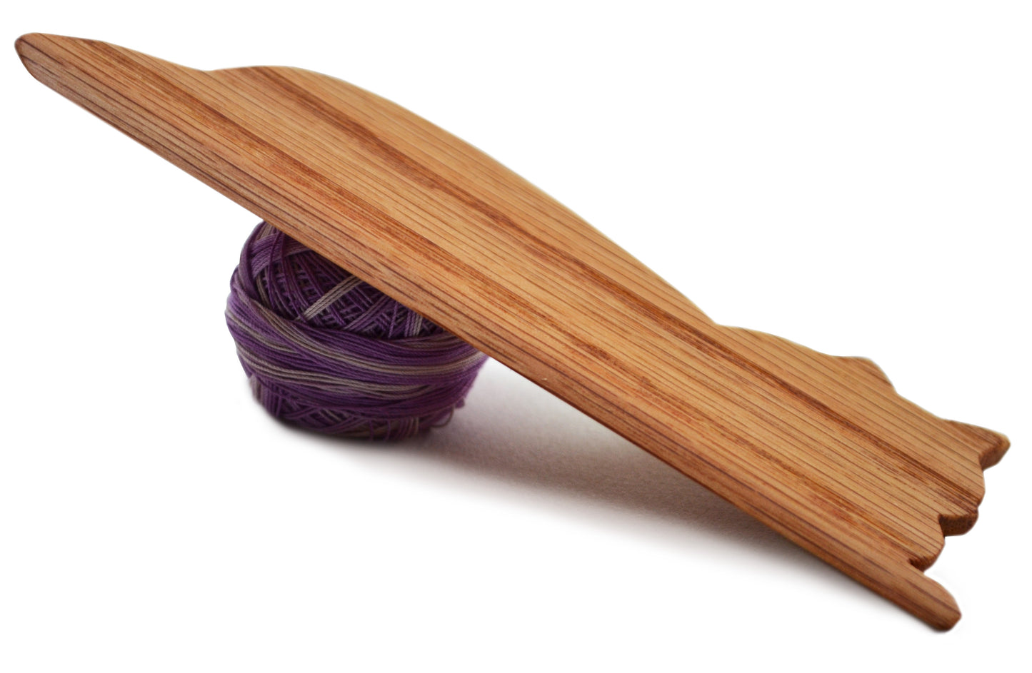 15 Inch Inkle Loom and Cat Weaving Shuttle Handcrafted from Maple and Red Oak