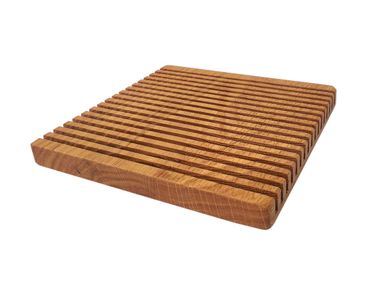 17 Slot Ruler Organizer for Quilting and Sewing Handcrafted from Red Oak