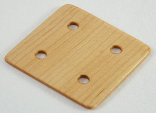 10pc Weaving Card Set - 2.5 Inch, 4 Hole (Maple)