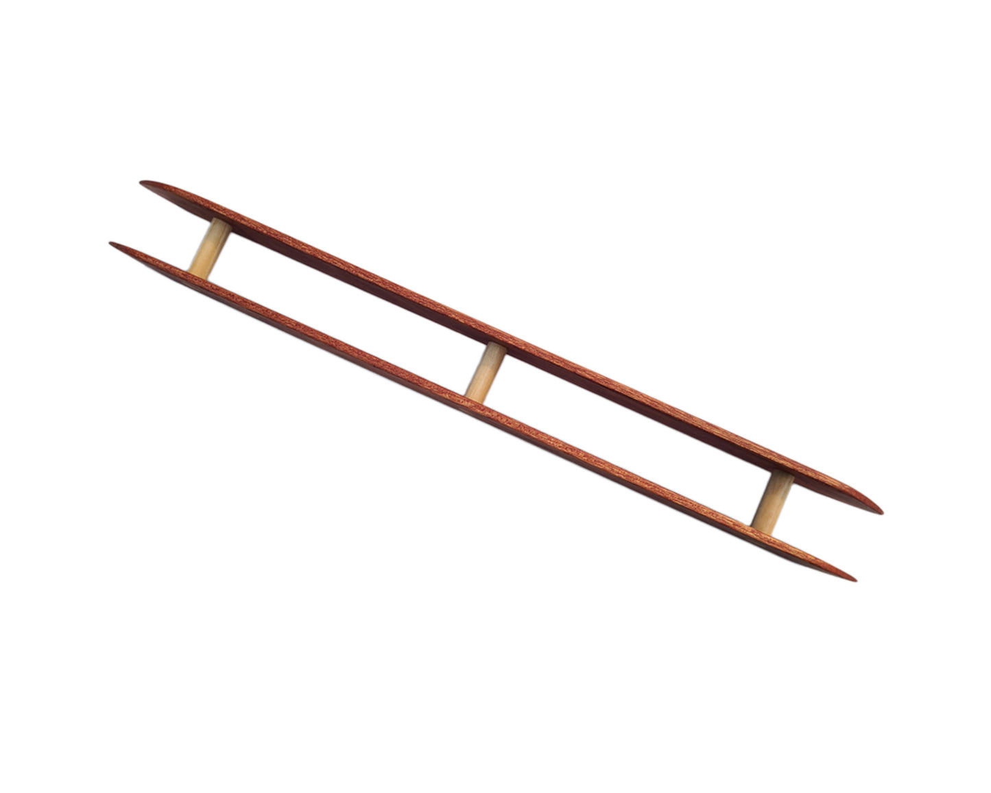 20 Inch Rag Rug Weaving Shuttle Handcrafted from Mahogany with Poplar Accents