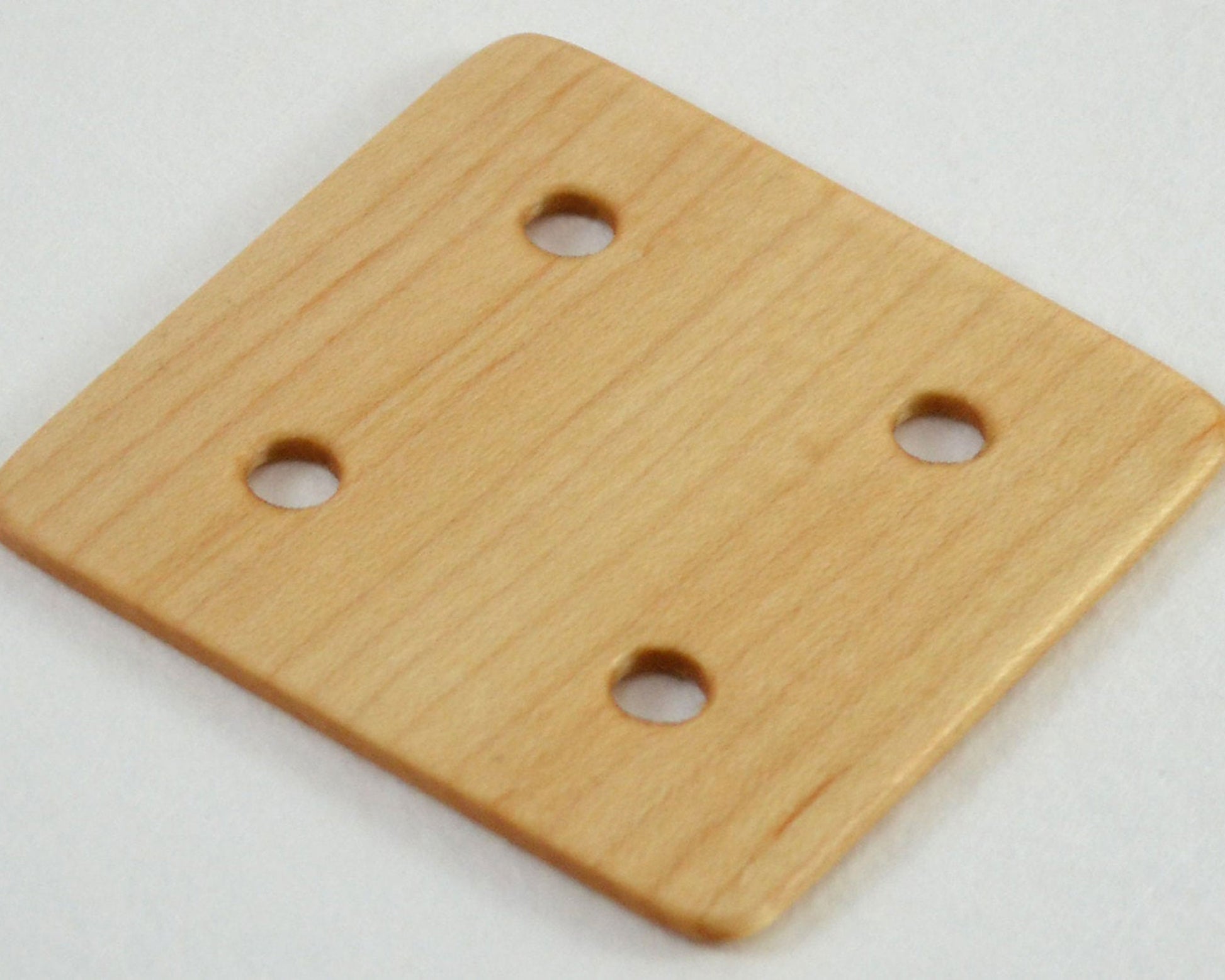 Set of 24, 4 hole weaving cards, or tablets. Handcrafted from maple by Wiener Dog Ranch. View 2.