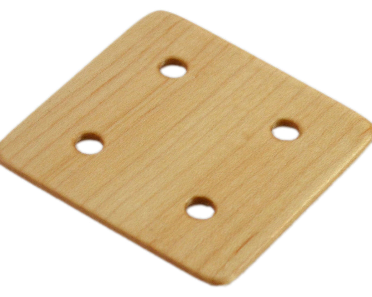 24 Weaving Cards with 4 Holes Handcrafted from Maple, Red Oak and Mahogany