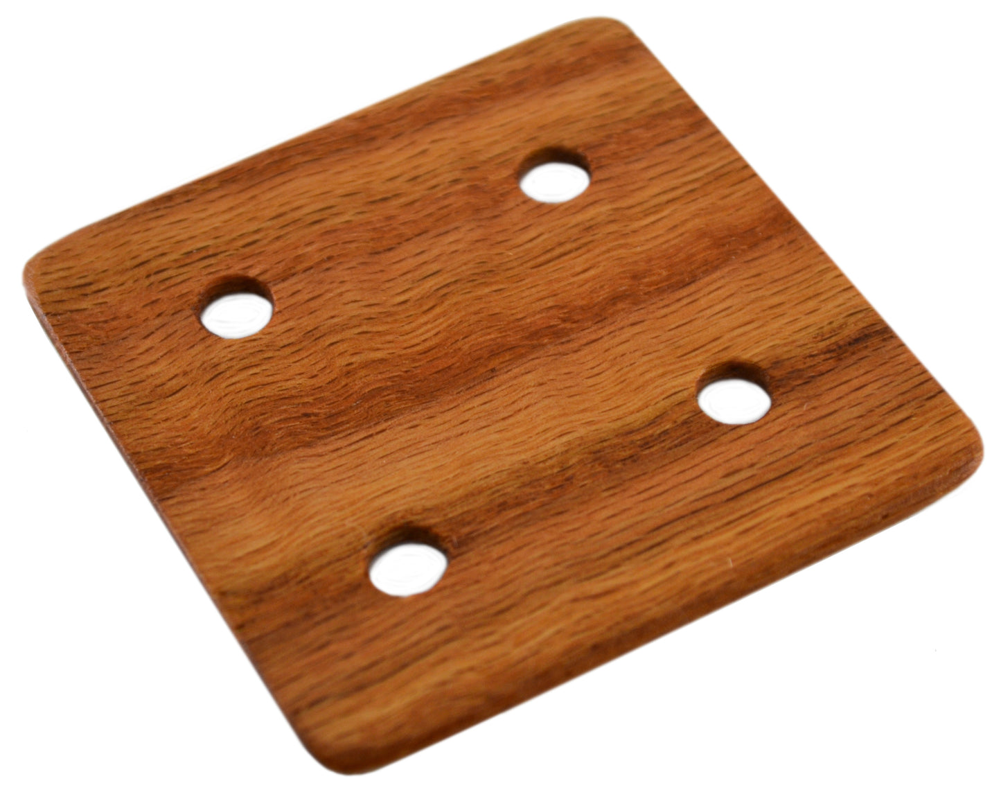 24 Weaving Cards with 4 Holes Handcrafted from Maple, Red Oak and Mahogany