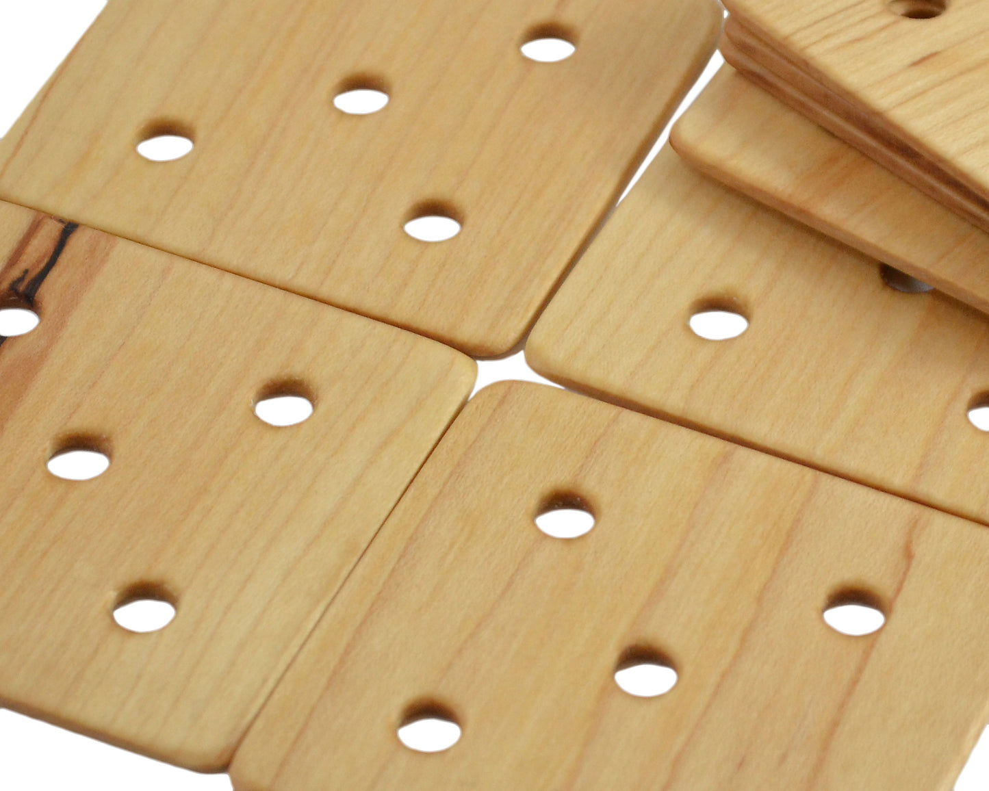 24 Weaving Cards With 5 Holes Including Shuttle Handcrafted from Maple