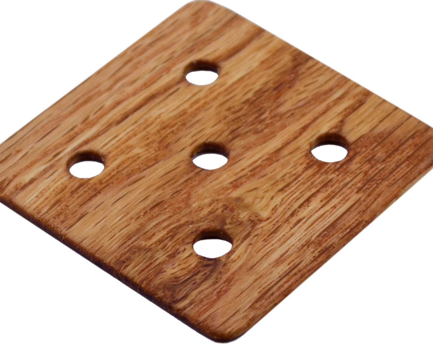 Set of 10, 5 hole weaving cards, or tablets. Handcrafted from red oak by Wiener Dog Ranch.