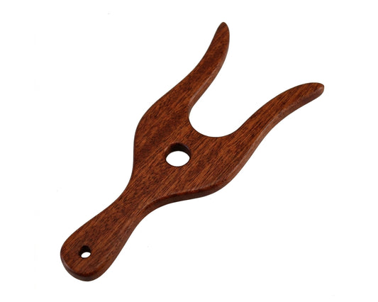 Knitting Fork, Lucet or Tvinningsben - Handcrafted from Mahogany