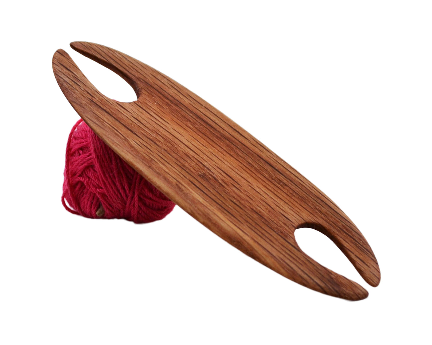Flat Loom with Weaving Shuttle and Pick Up Stick - Handcrafted from Red Oak