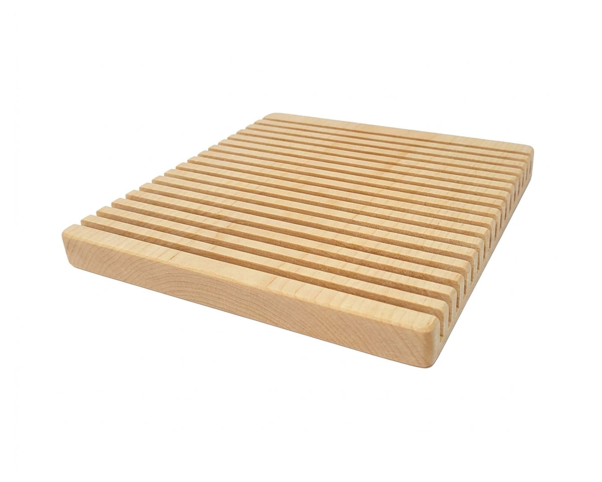 17 slot ruler organizer for quilting and sewing. Handcrafted from maple hardwood by Wiener Dog Ranch.