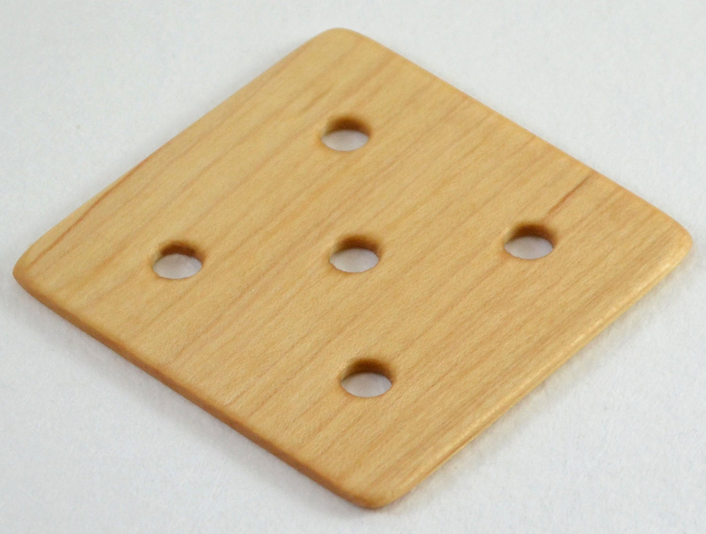 Set of 24, 5 hole weaving cards, or tablets. Handcrafted from maple by Wiener Dog Ranch.