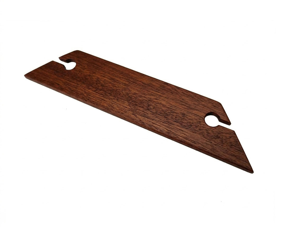 8 Inch Knife Edge Belt Weaving Shuttle 3pc Set Handcrafted from Red Oak, Maple and Mahogany