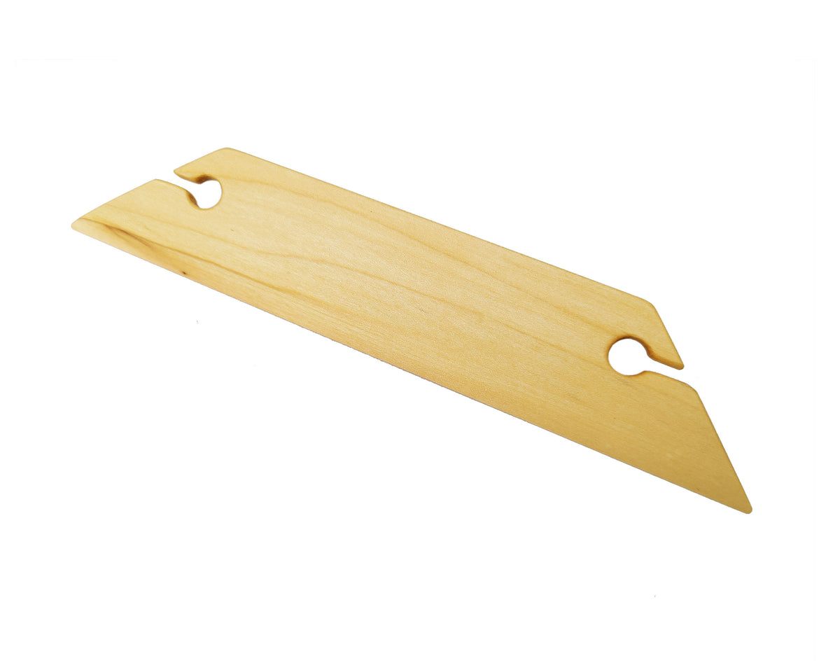 8 Inch Knife Edge Belt Weaving Shuttle 3pc Set Handcrafted from Red Oak, Maple and Mahogany